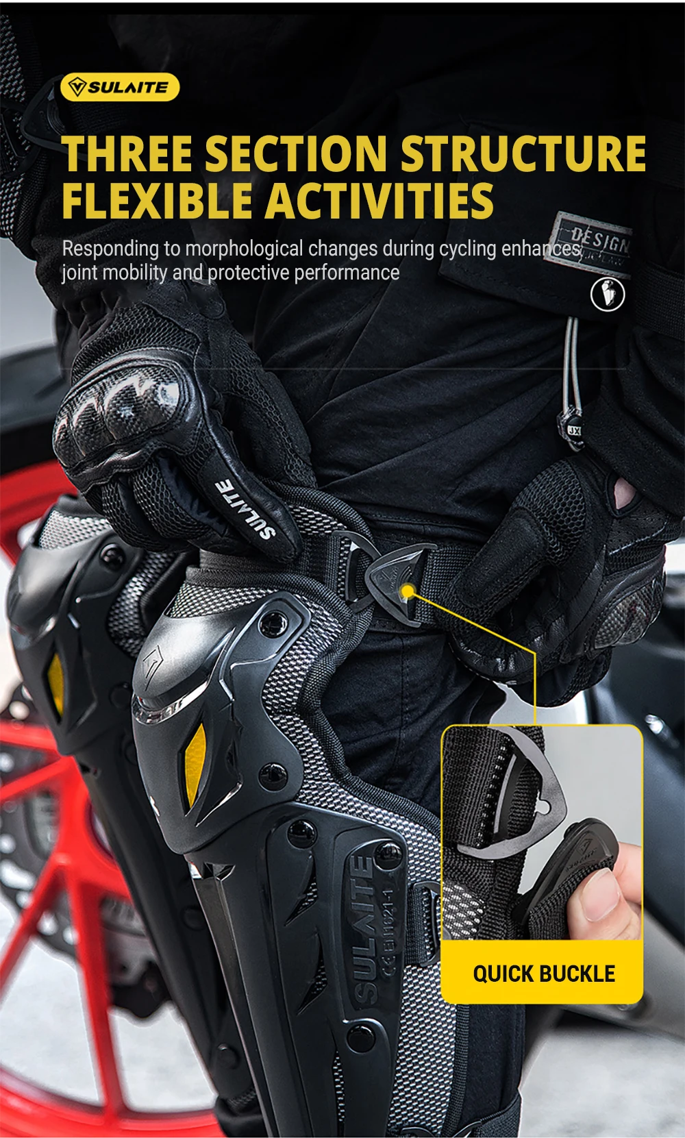 Motorcycle Knee Pad Elbow Protective Combo