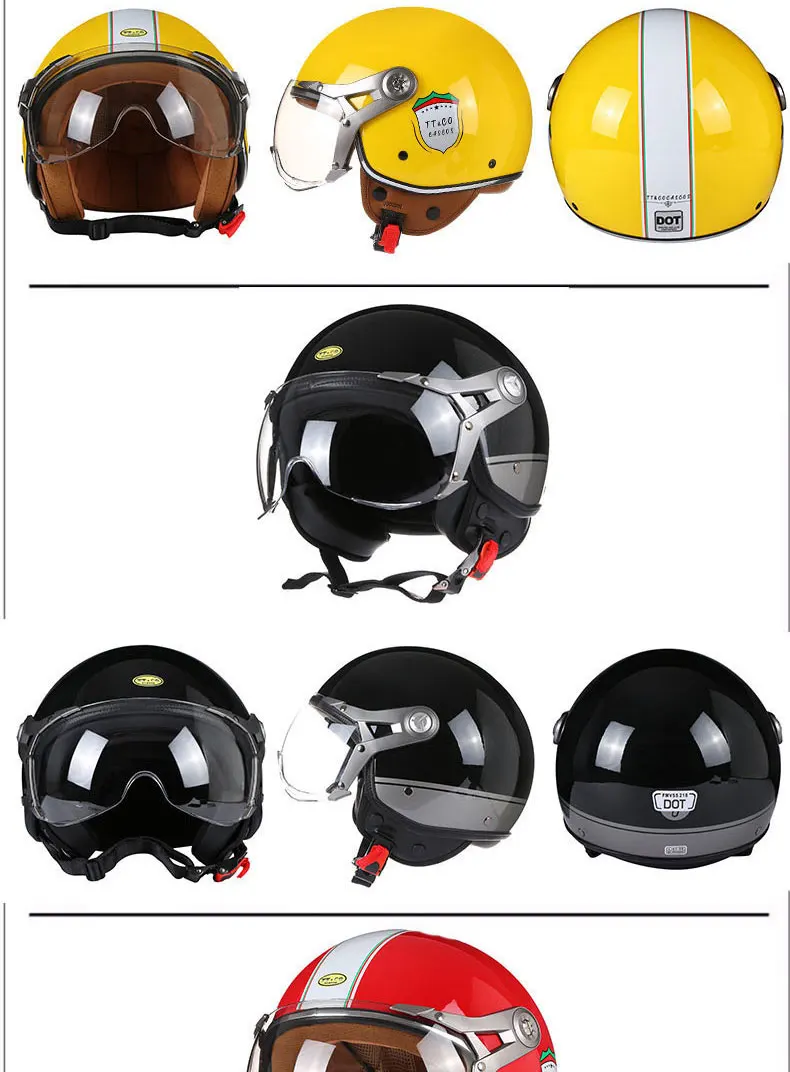 New Open Face Motorcycle Helmet