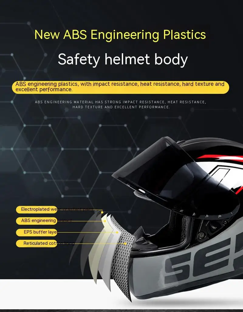 Unisex Motorcycle Helmet