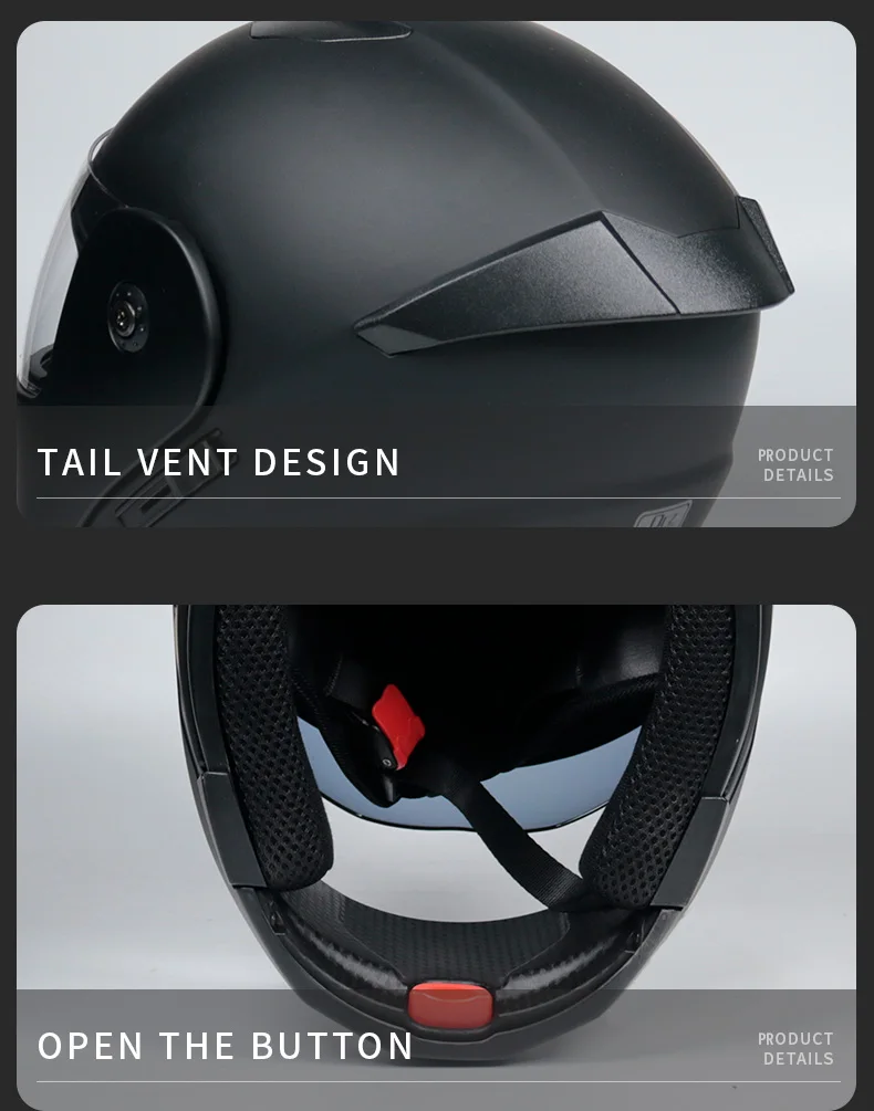 Casco capacetes double dual lens helmet
