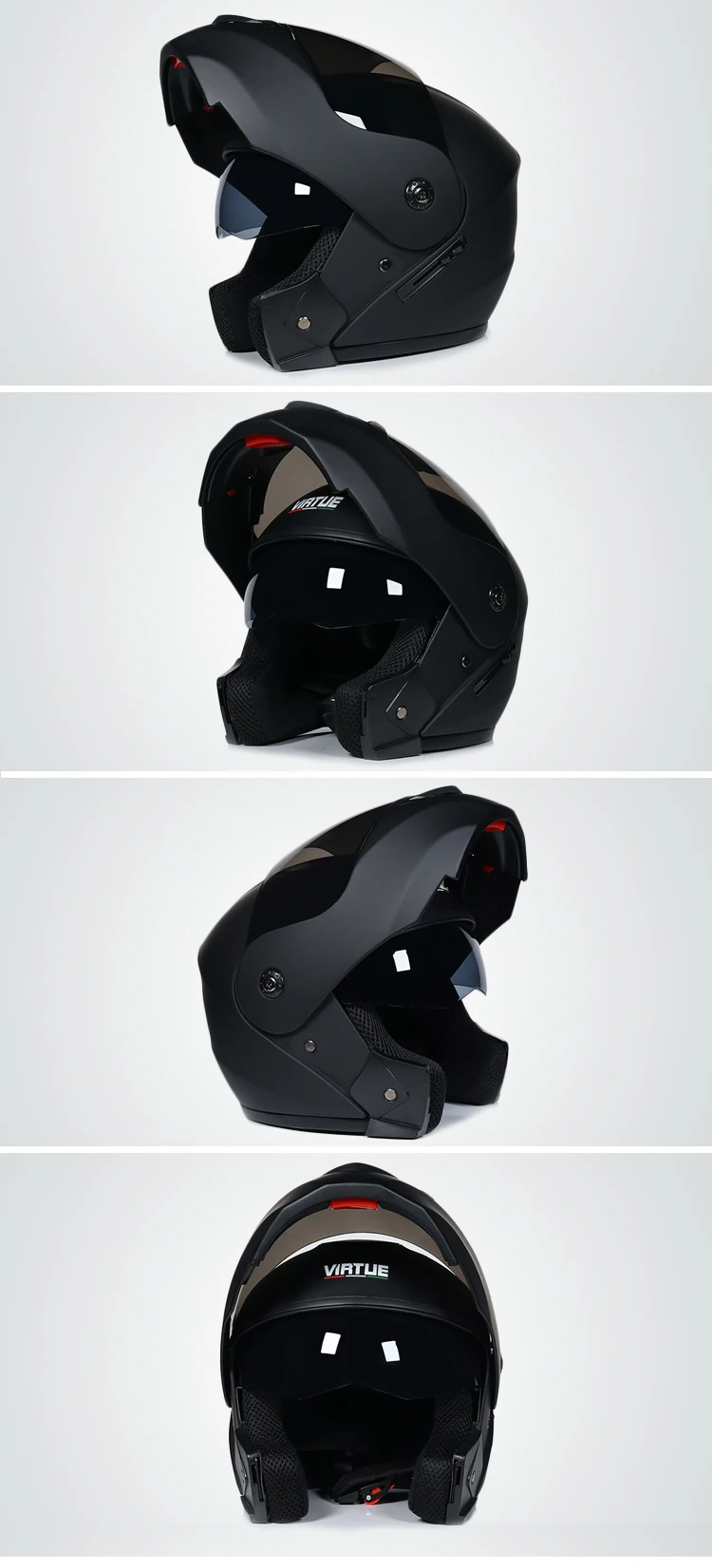 Casco capacetes double dual lens helmet