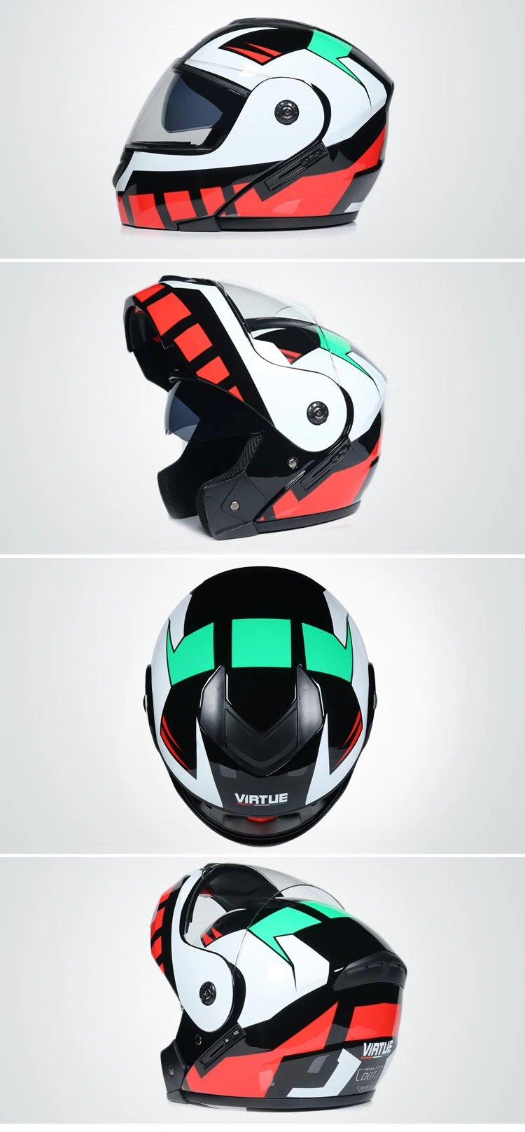 Casco capacetes double dual lens helmet