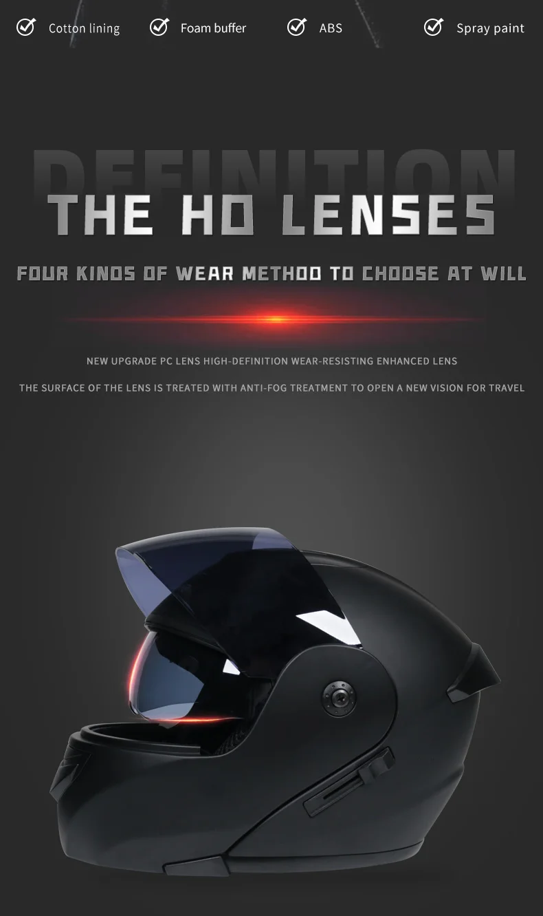 Casco capacetes double dual lens helmet