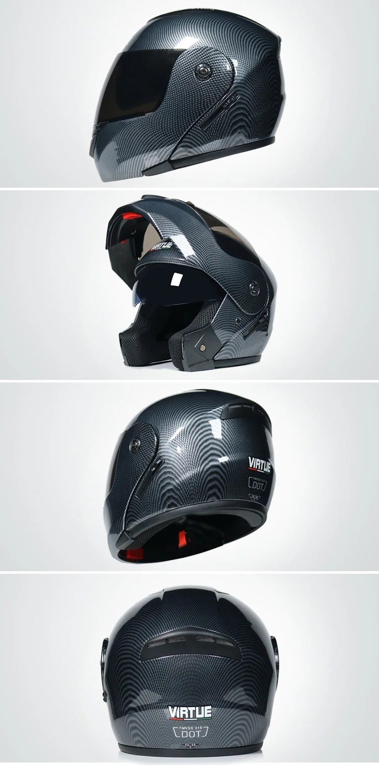 Casco capacetes double dual lens helmet