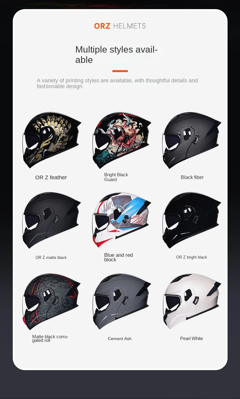 2024 New Motorcycle Professional Racing Flip Up Helmet