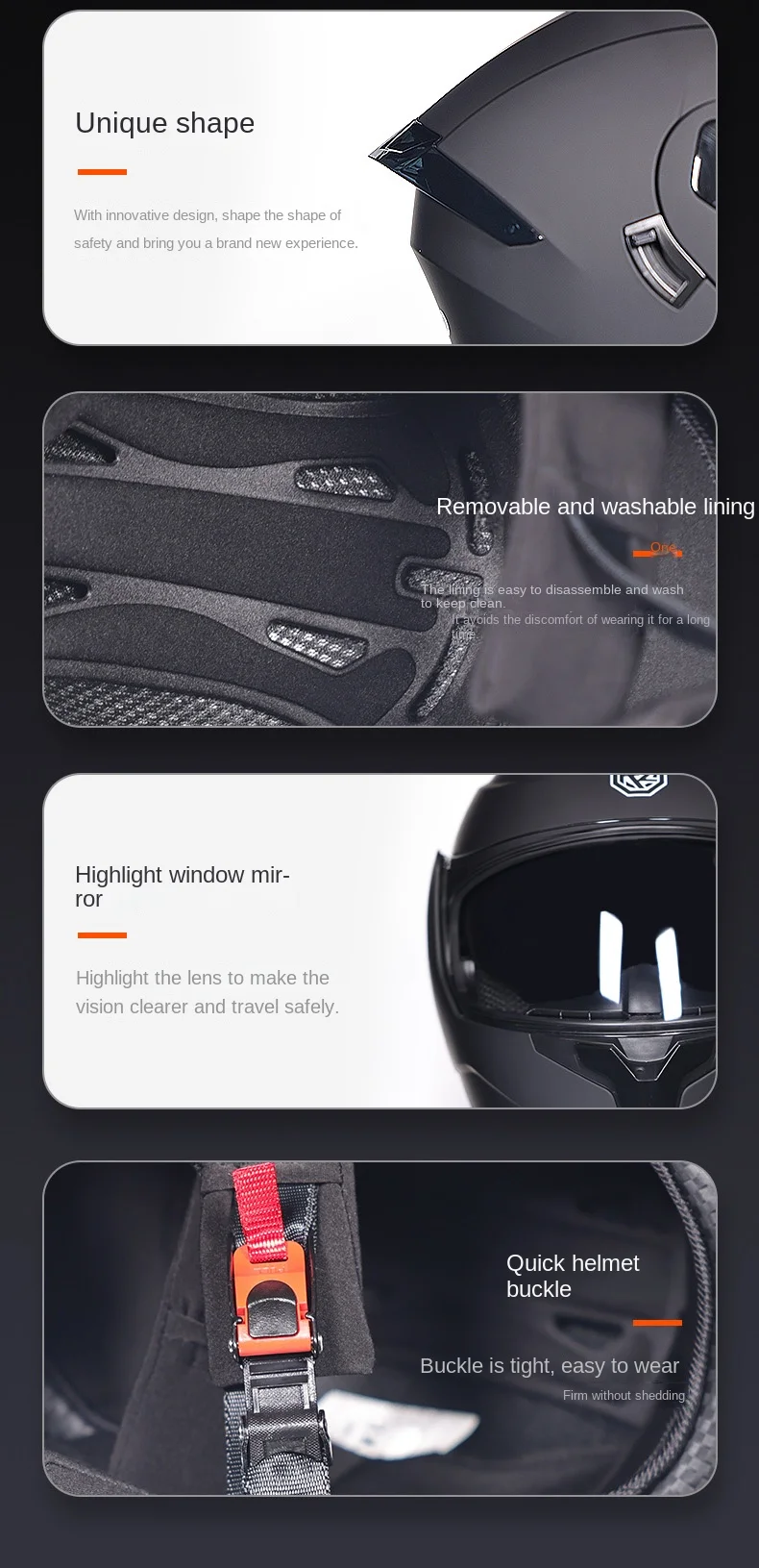 2024 New Motorcycle Professional Racing Flip Up Helmet
