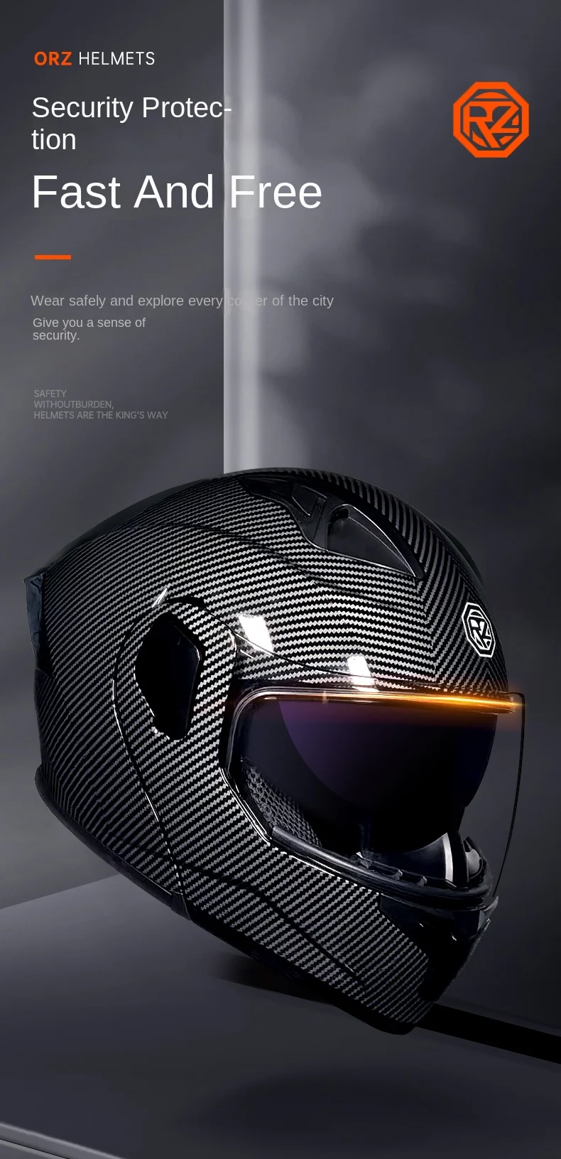 2024 New Motorcycle Professional Racing Flip Up Helmet
