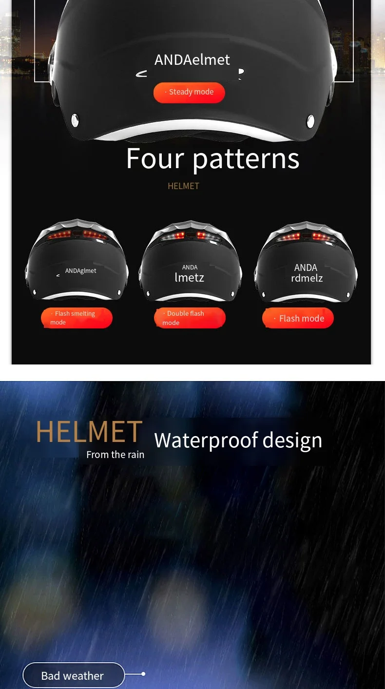 Motorcycle Helmets With Led Lights