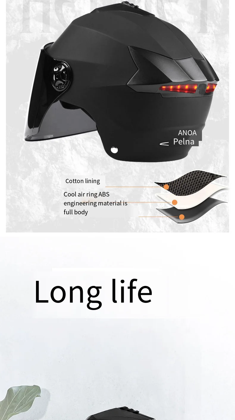 Motorcycle Helmets With Led Lights