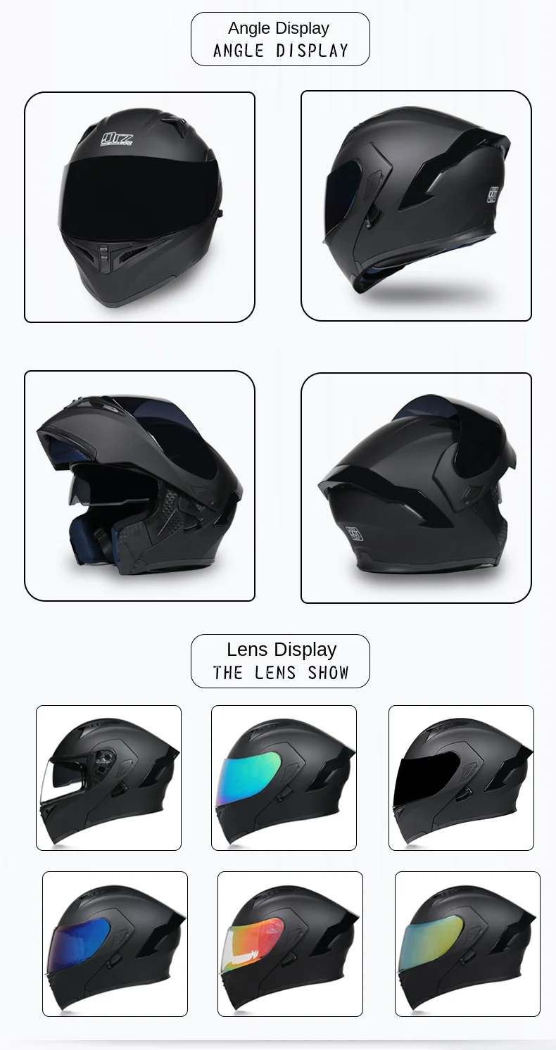 Double Lens Full Face Helmet High Quality