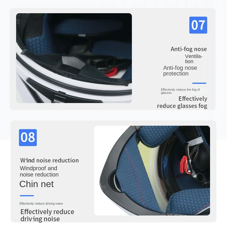 Double Lens Full Face Helmet High Quality
