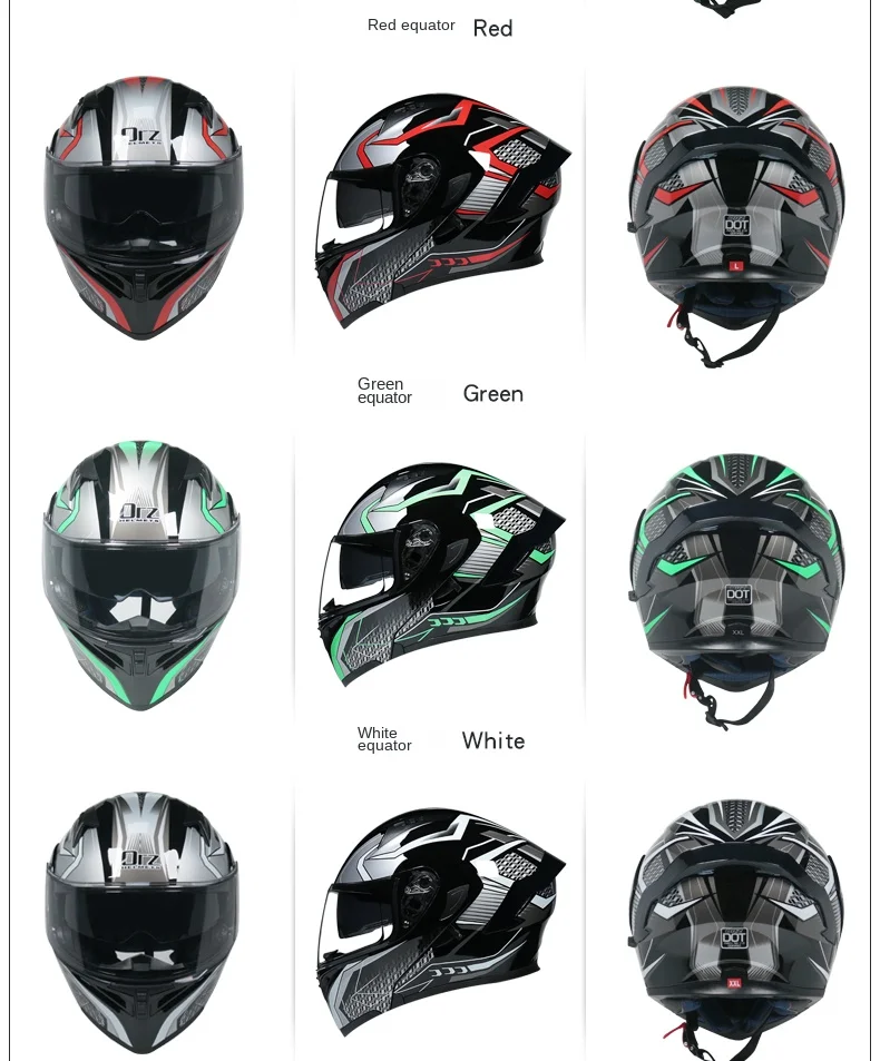 Double Lens Full Face Helmet High Quality