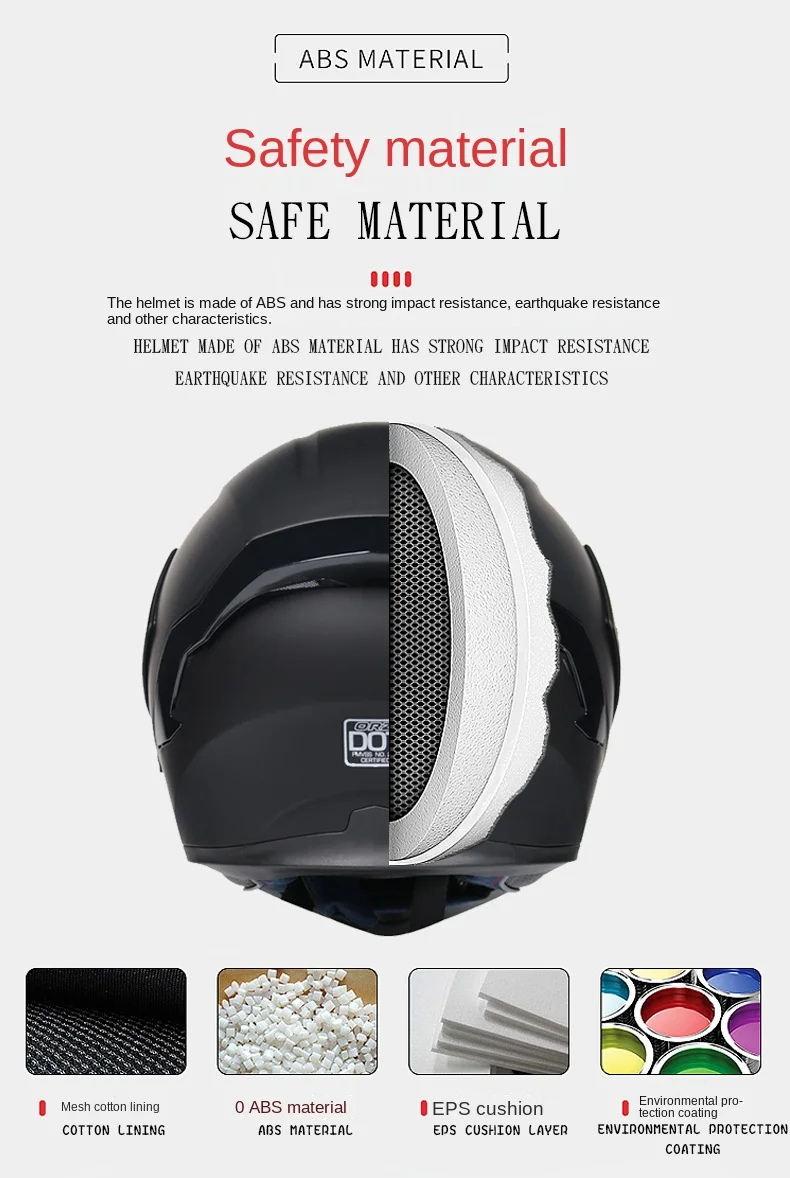 Double Lens Full Face Helmet High Quality