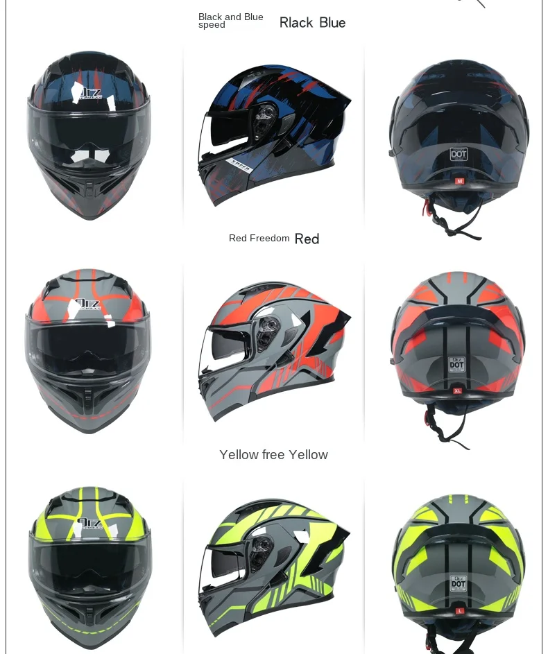 Double Lens Full Face Helmet High Quality
