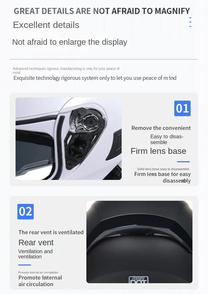 Double Lens Full Face Helmet High Quality
