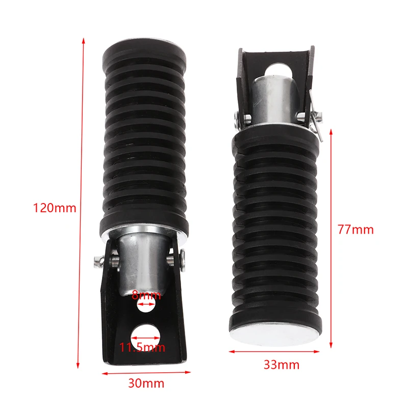 2Pcs Motorcycle Rear Footrests