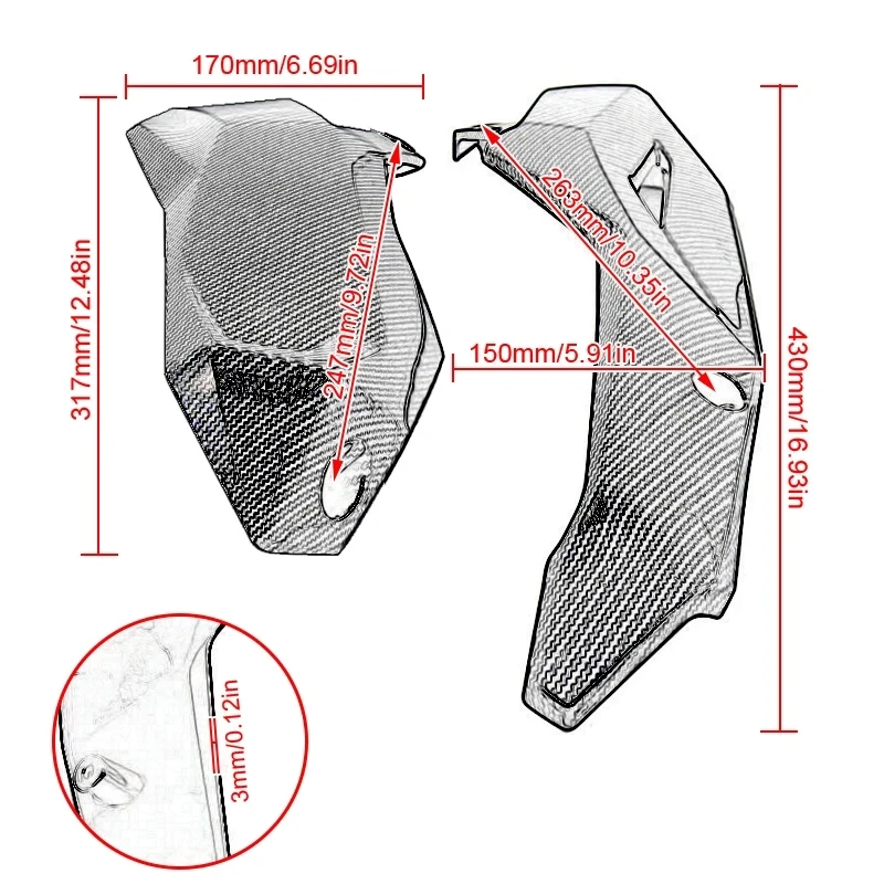 Belly Pan Lower Engine Spoiler Fairing Panel Frame Protection Cover