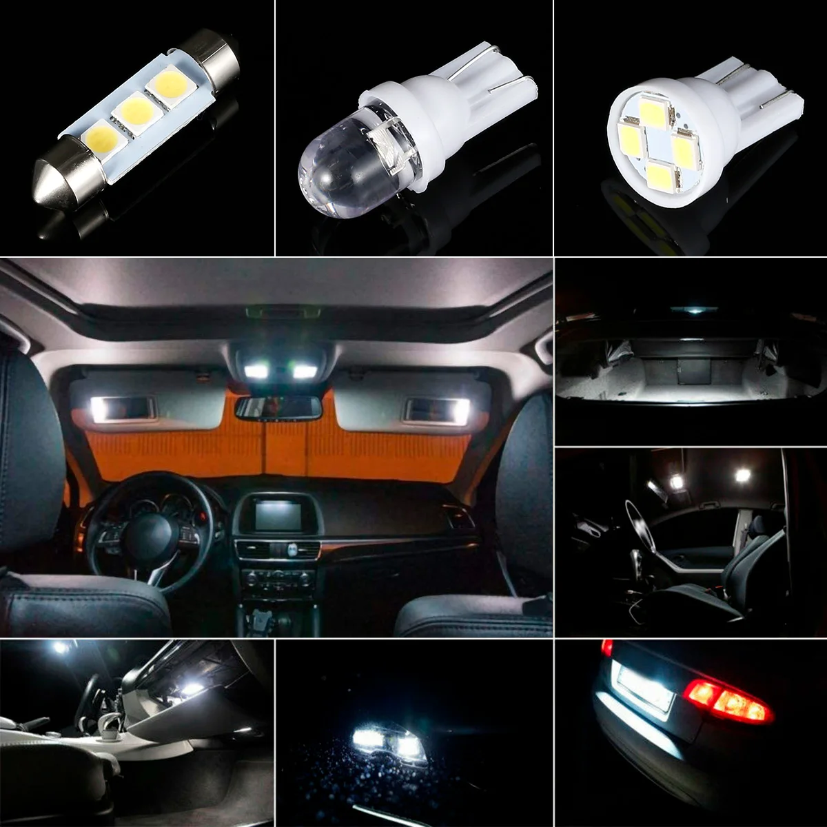 42Pcs LED Car Interior Lights