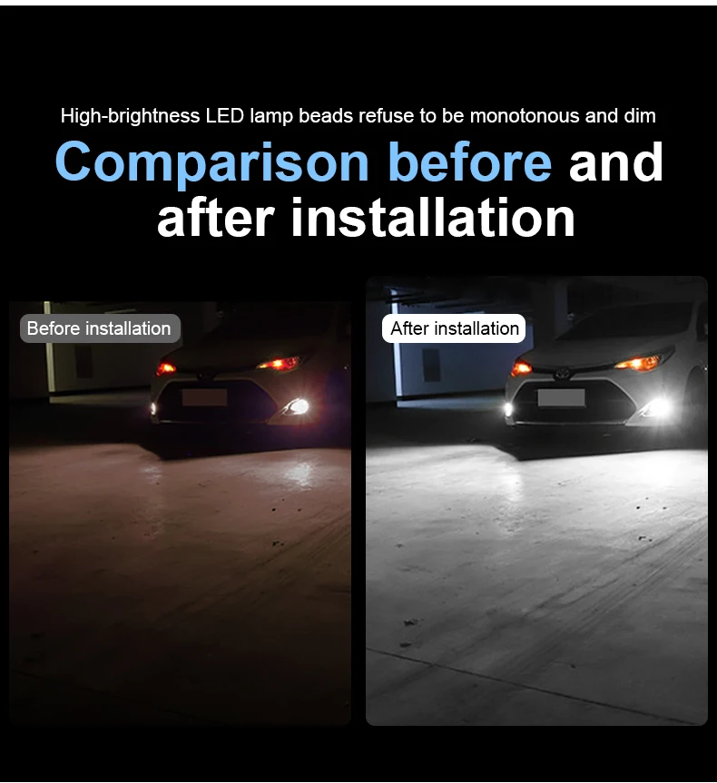 Automotive H7 9006 Laser Headlight Bulbs