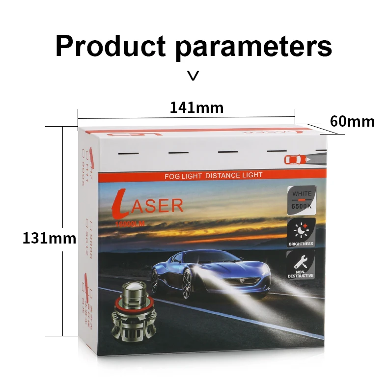 Automotive H7 9006 Laser Headlight Bulbs