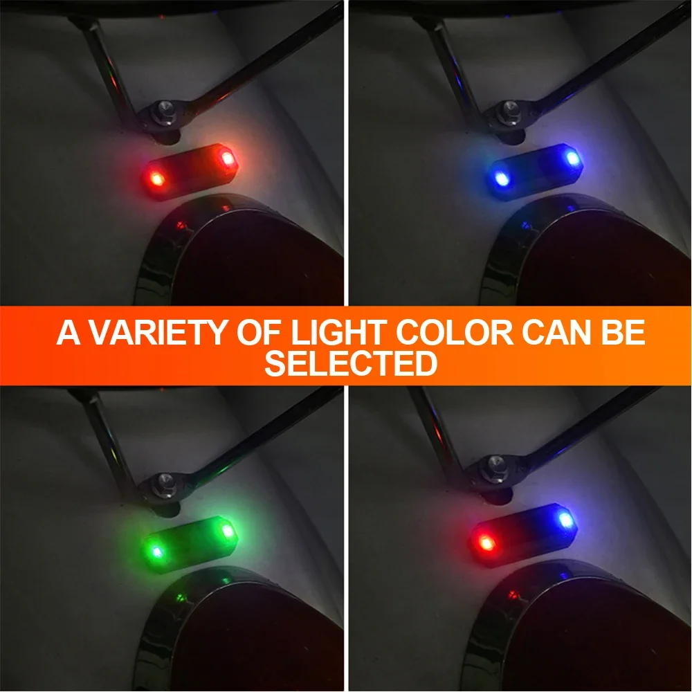 Car Mini LED Solar Power Warning Light Night Security